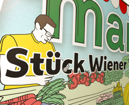 Der Slogan: Ein gutes Stück Wiener Vielfalt.