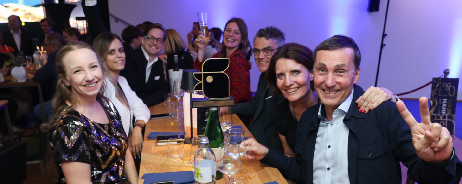 Der message-Tisch – Goldener Hahn 2026 ©Katharina Schiffl
